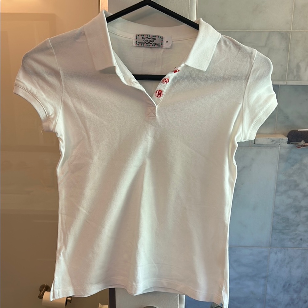 Kids White Polo Shirt